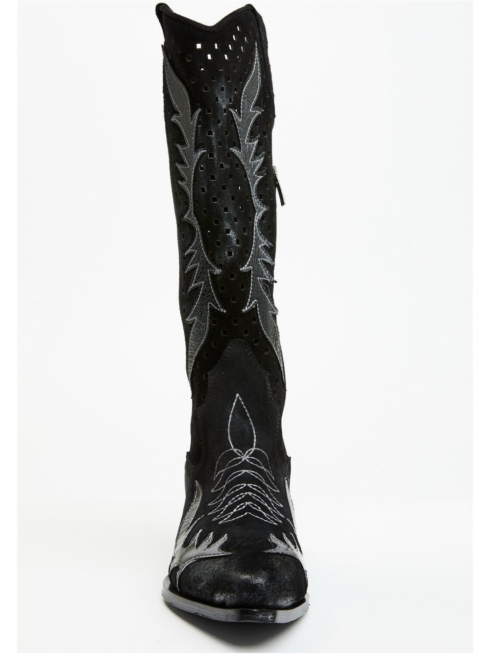 ITALIAN COWBOY Women’s Black Embroidered Western Boots